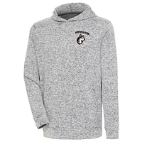 Men's Antigua Heather Northeastern Huskies Absolute Pullover Hoodie