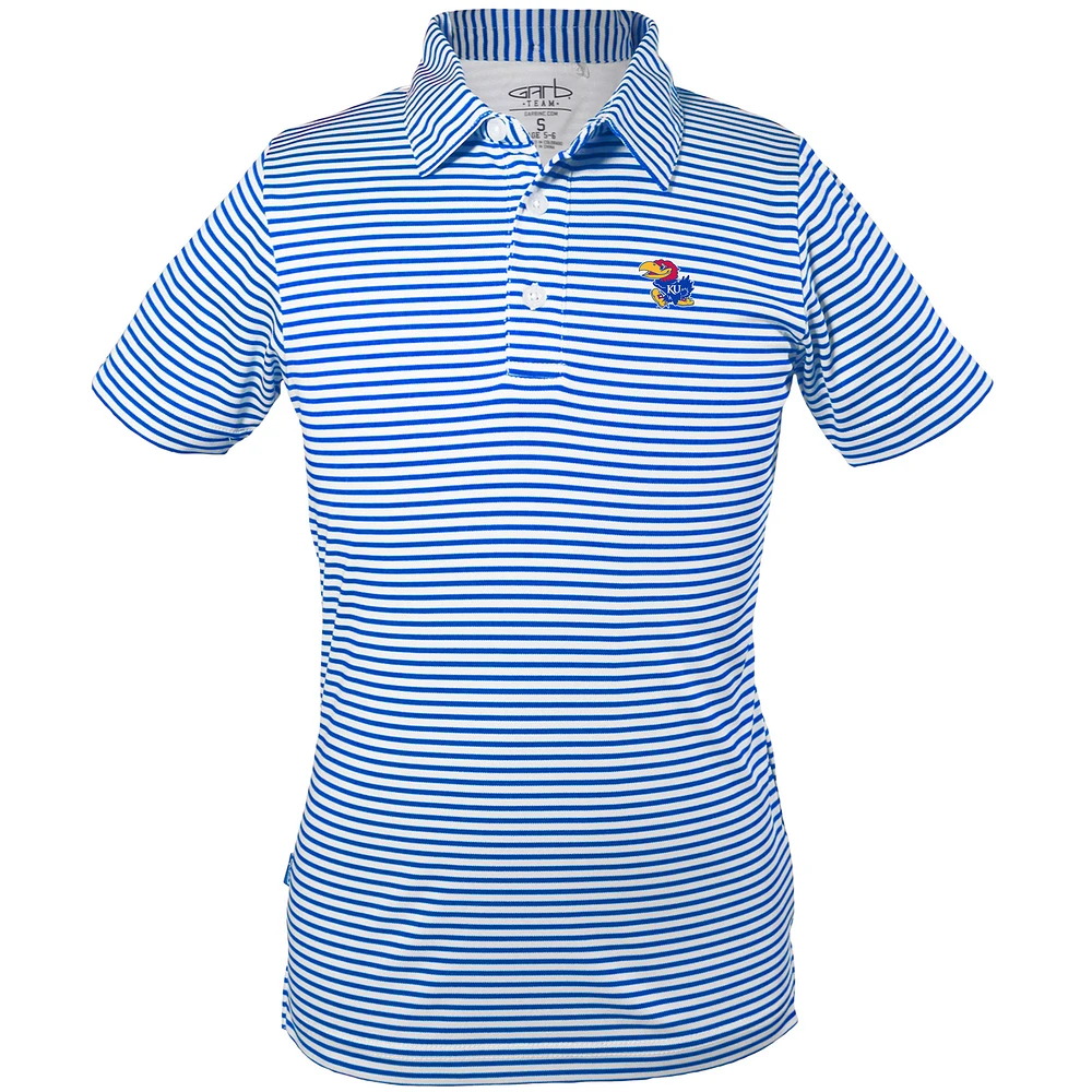 Youth Garb Royal Kansas Jayhawks Carson Polo