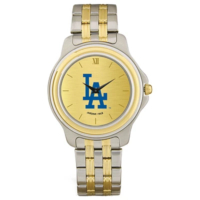 Men's  Los Angeles Dodgers Gold Dial Two-Tone Wristwatch