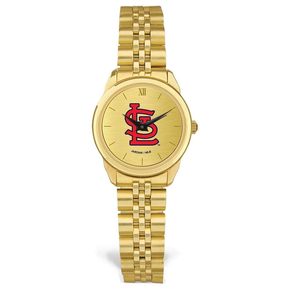 Women's Gold St. Louis Cardinals Rolled Link Bracelet Wristwatch