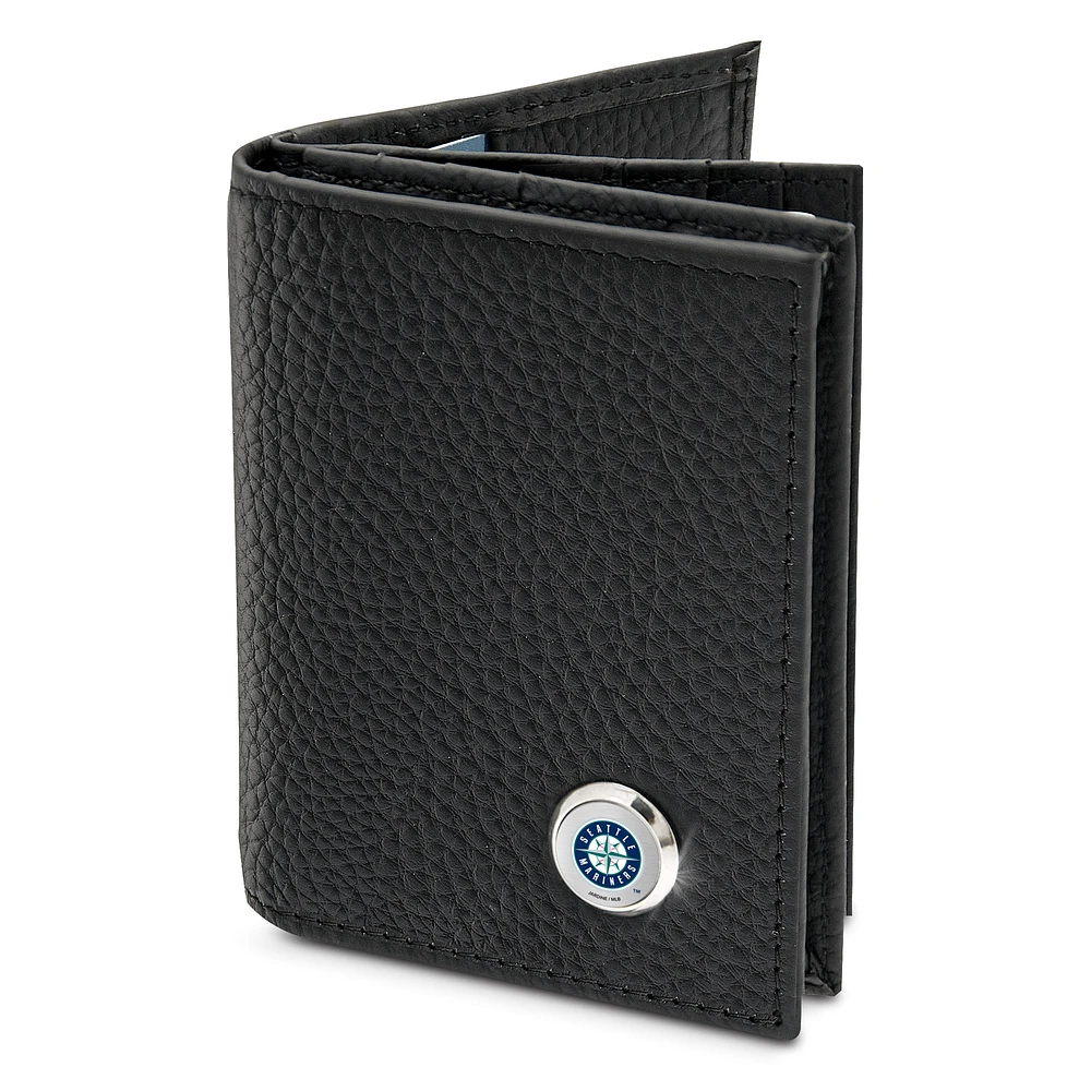 Men's Black Seattle Mariners Business Card Wallet