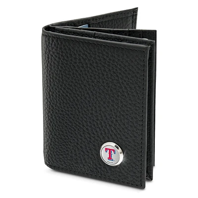 Men's  Black Texas Rangers Business Card Wallet