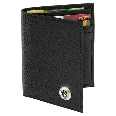 Men's  Black Milwaukee Brewers Billfold Wallet