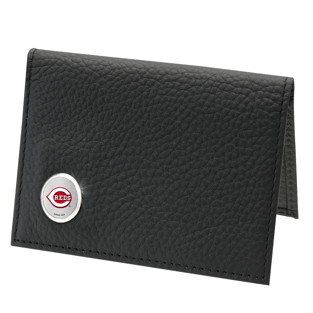 Men's Black Cincinnati Reds Credit Card Wallet