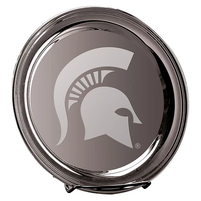 Michigan State Spartans 10" Silver Plated Commemorative Tray