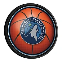 Minnesota Timberwolves 18'' Round Slimline Illuminated Wall Sign