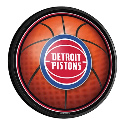 Detroit Pistons 18'' Round Slimline Illuminated Wall Sign