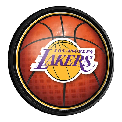 Los Angeles Lakers 18'' Round Slimline Illuminated Wall Sign
