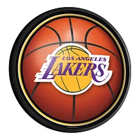 Los Angeles Lakers 18'' Round Slimline Illuminated Wall Sign