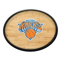 New York Knicks 18'' x 14'' Slimline Illuminated Striped Oval Wall Sign