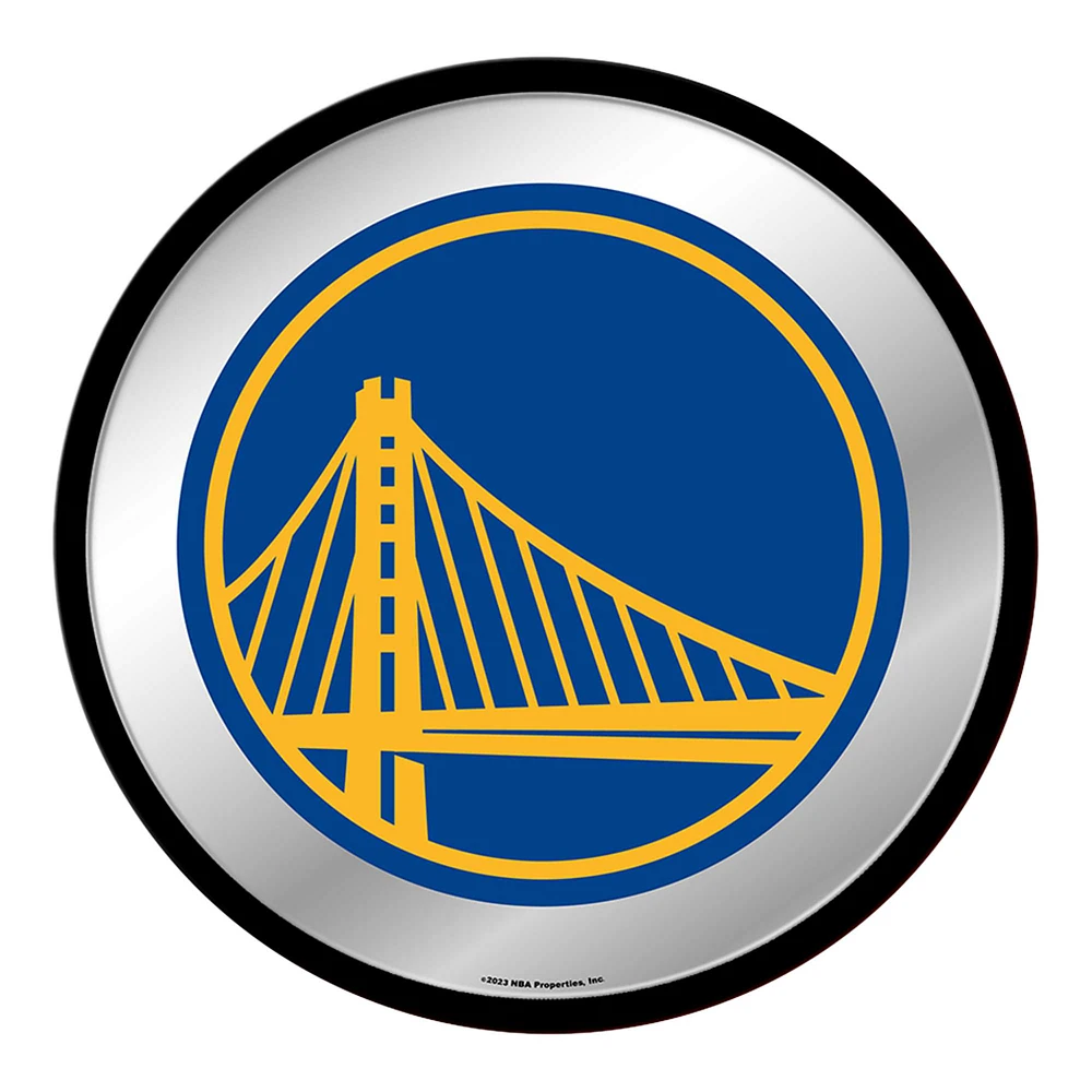 Golden State Warriors 17.5" Modern Disc Mirrored Wall Sign