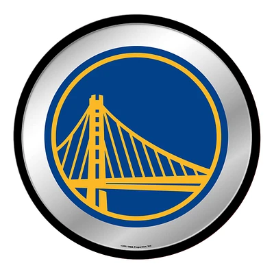 Golden State Warriors 17.5" Modern Disc Mirrored Wall Sign
