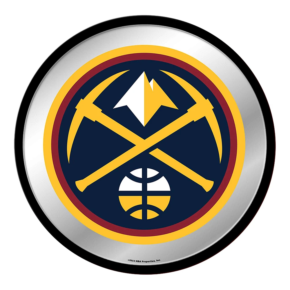 Denver Nuggets 17.5" Modern Disc Mirrored Wall Sign