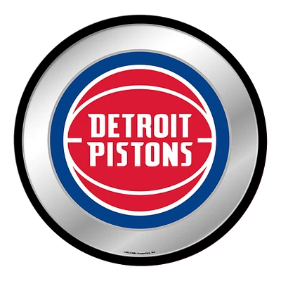 Detroit Pistons 17.5" Modern Disc Mirrored Wall Sign