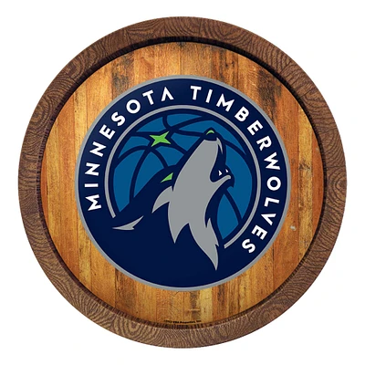Minnesota Timberwolves 20.25'' Faux Barrel Top Sign