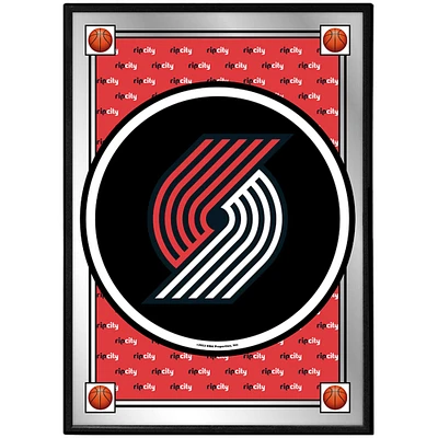Portland Trail Blazers 27" x 19" Framed Mirrored Wall Sign