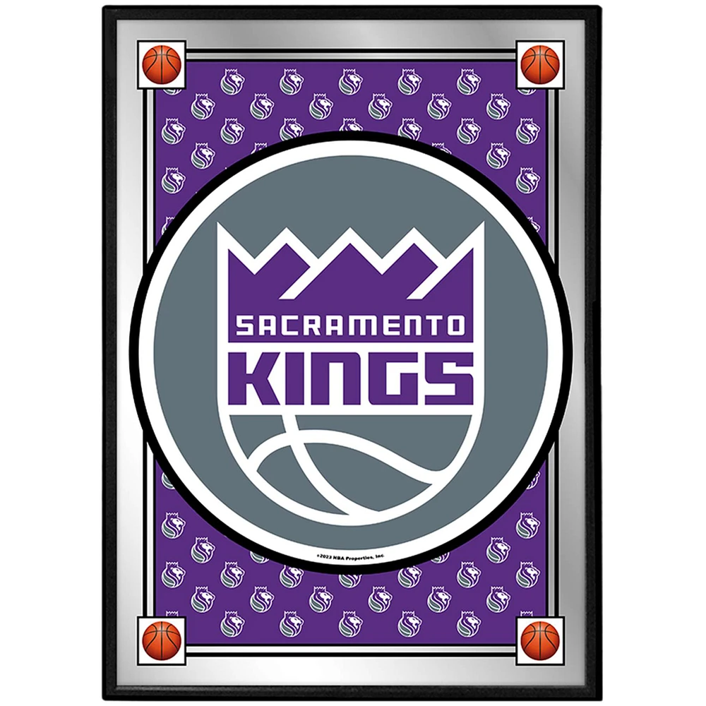 Sacramento Kings 27" x 19" Framed Mirrored Wall Sign