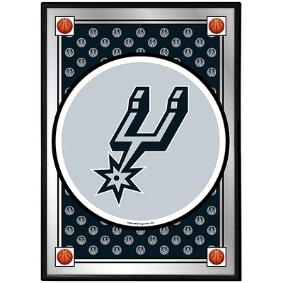 San Antonio Spurs 27" x 19" Framed Mirrored Wall Sign