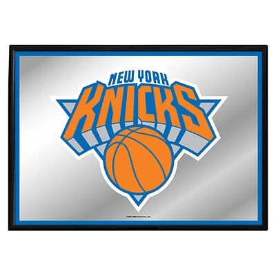 New York Knicks 27" x 19" Framed Mirrored Wall Sign
