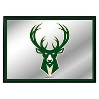 Milwaukee Bucks 27" x 19" Framed Mirrored Wall Sign