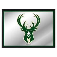 Milwaukee Bucks 27" x 19" Framed Mirrored Wall Sign