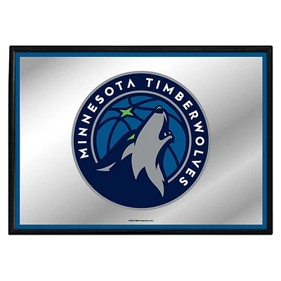 Minnesota Timberwolves 27" x 19" Framed Mirrored Wall Sign