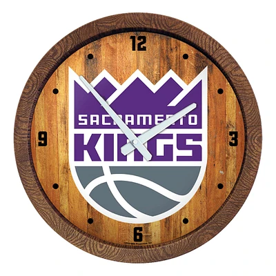 Sacramento Kings 20.25" Faux Barrel Top Clock