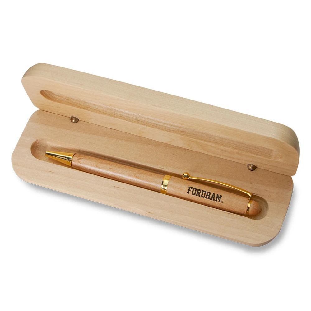 Fordham Rams Maple Pen and Case Set