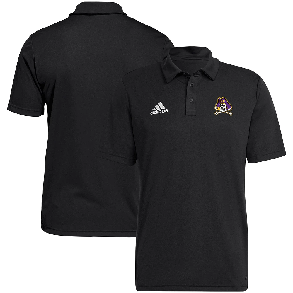 Men's adidas Black ECU Pirates Sideline Entrada22 Polo
