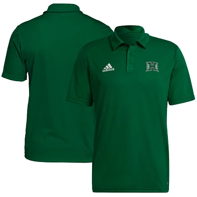 Men's adidas Green Hawaii Rainbow Warriors Sideline Entrada22 Polo