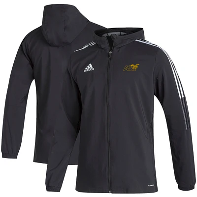 Men's adidas Black Alabama State Hornets Sideline Tiro21 Windbreaker Full-Zip Jacket