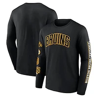 Men's Black Boston Bruins Centennial Long Sleeve T-Shirt