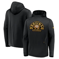 Men's Black Boston Bruins Centennial Authentic Pro Pullover Hoodie