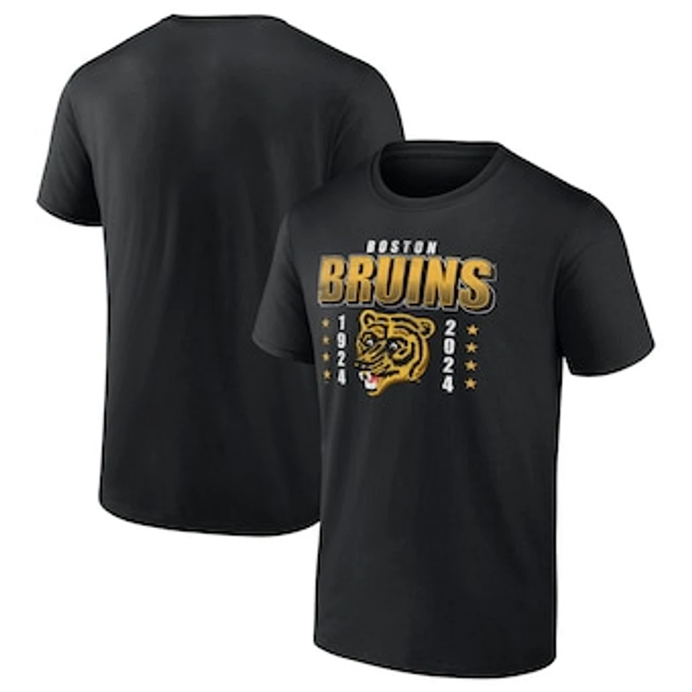 Men's Fanatics  Black Boston Bruins Centennial T-Shirt