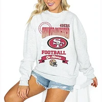 Women's Gameday Couture Ash San Francisco 49ers Run the Show Pullover Sweatshirt