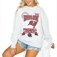 Women's Gameday Couture Ash Tampa Bay Buccaneers Run the Show Pullover Sweatshirt