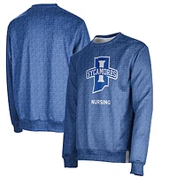 Men's ProSphere Royal Indiana State Sycamores Nursing Name Drop Crewneck Pullover Sweatshirt