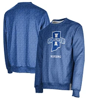 Men's ProSphere Royal Indiana State Sycamores Nursing Name Drop Crewneck Pullover Sweatshirt
