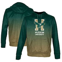 Men's ProSphere Green Husson University Eagles Ombre Logo Pullover Hoodie