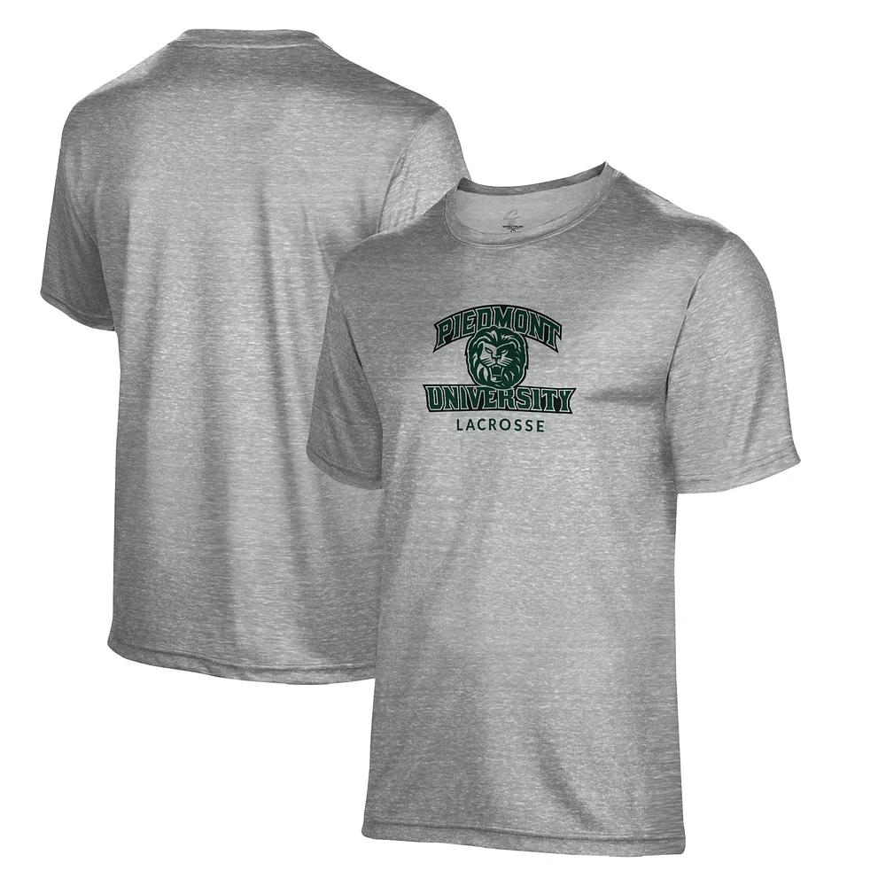 Men's ProSphere Gray Piedmont Lions Lacrosse T-Shirt