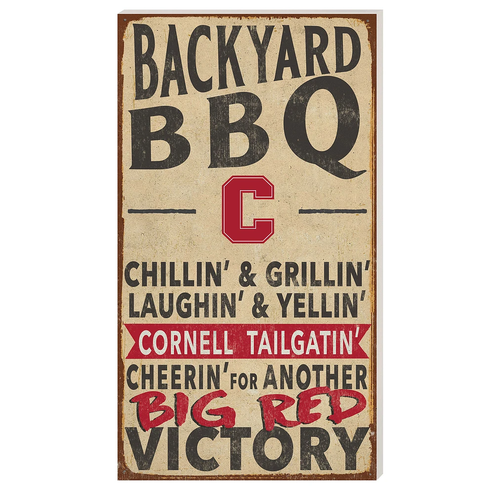 Cornell Big Red 11'' x 20'' Indoor/Outdoor BBQ Sign