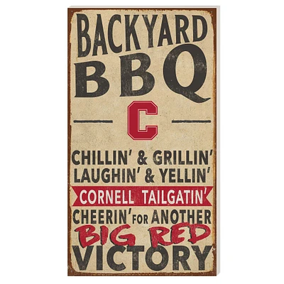 Cornell Big Red 11'' x 20'' Indoor/Outdoor BBQ Sign