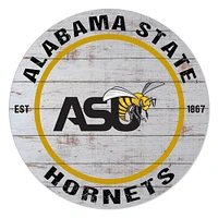Alabama State Hornets 20'' x 20'' Indoor/Outdoor Weathered Circle Sign
