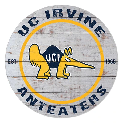 UC Irvine Anteaters 20'' x 20'' Indoor/Outdoor Weathered Circle Sign