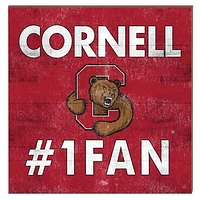Cornell Big Red 10" x 10" #1 Fan Plaque