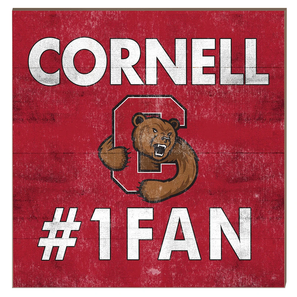Cornell Big Red 10" x 10" #1 Fan Plaque