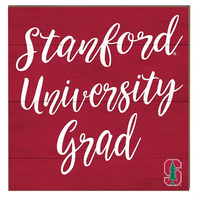 Stanford Cardinal 10" x 10" Grad Plaque