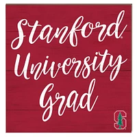 Stanford Cardinal 10" x 10" Grad Plaque