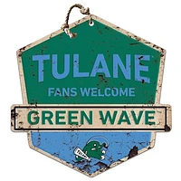 Tulane Green Wave 20" x 20" Fans Welcome Sign