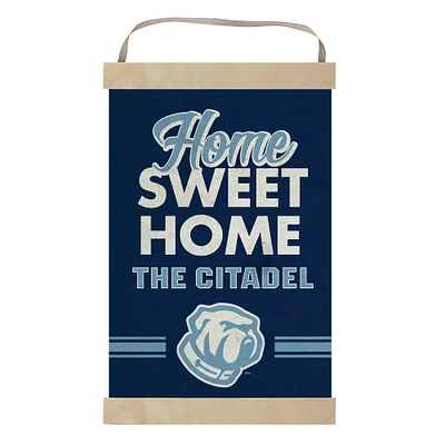 Citadel Bulldogs Home Sweet Home Banner Sign
